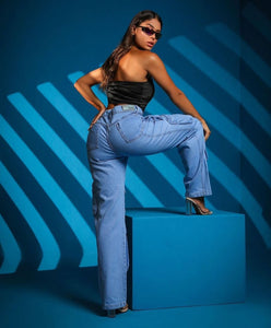 Calça Wide Leg  Rastafari