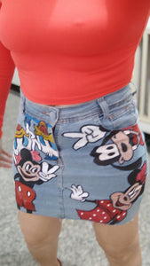 Saia Jeans Pinturas