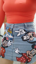 Carregar imagem no visualizador da galeria, Saia Jeans Pinturas