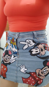 Saia Jeans Pinturas