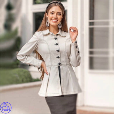 Jaqueta Jeans Branca Marly