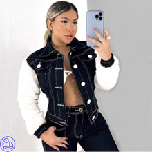 Carregar imagem no visualizador da galeria, Jaqueta Jeans Plush Judite