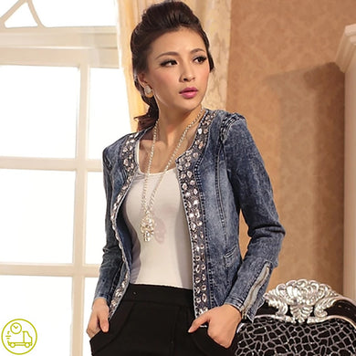 Jaqueta Jeans Cinturada # 545777