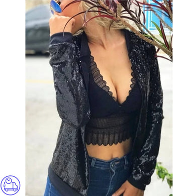 Jaqueta Paetê Black