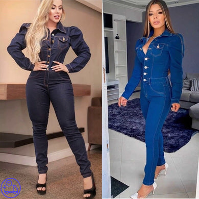 Macacão Jeans Denisléia