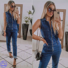 Carregar imagem no visualizador da galeria, Macacão Jeans Glaudia