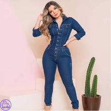 Carregar imagem no visualizador da galeria, Macacão Jeans Júlia