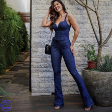 Carregar imagem no visualizador da galeria, Macacão Jeans Miriam