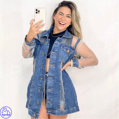 Max Jaqueta Jeans Tule