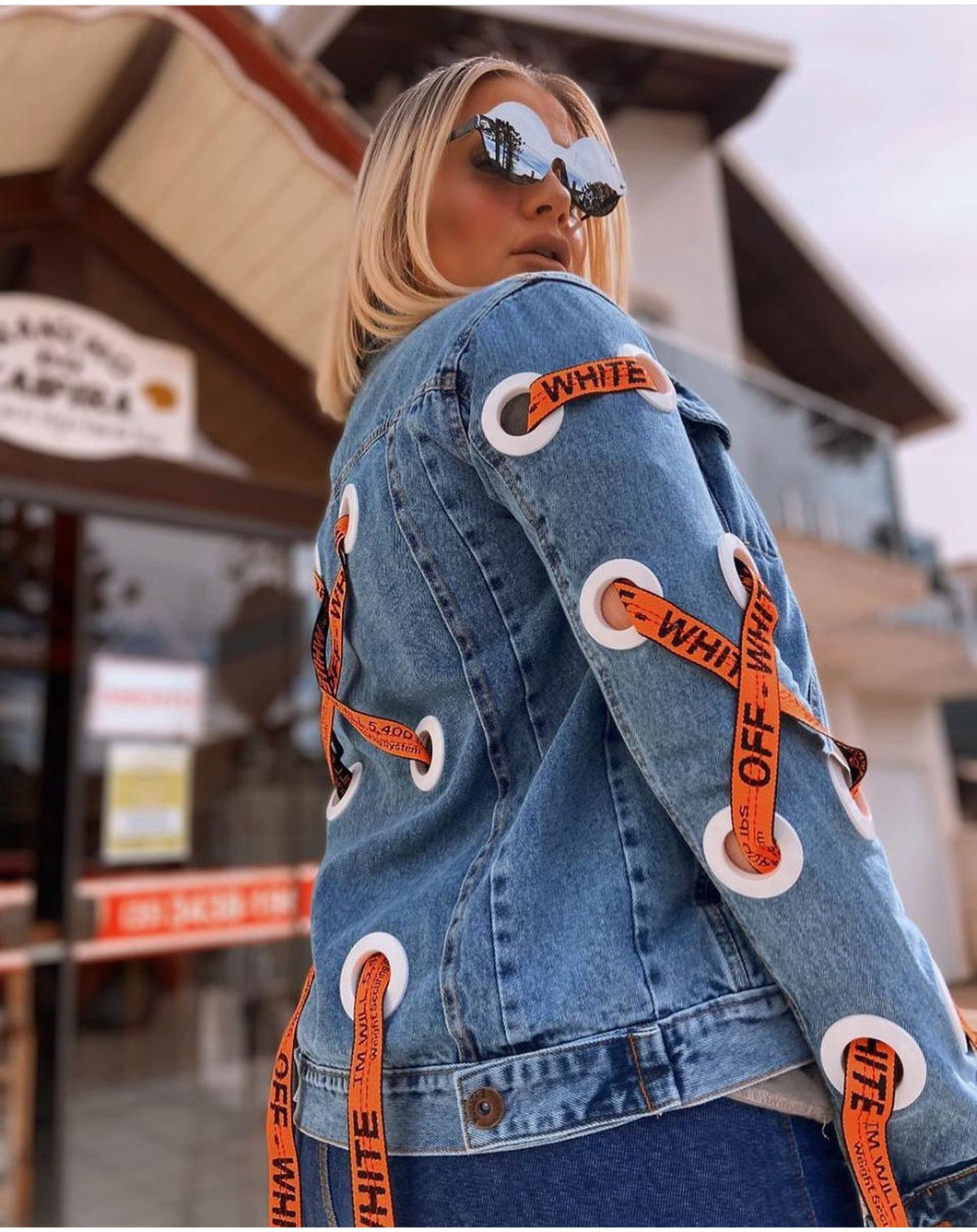 Jaqueta jeans urbana