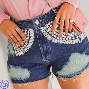 Shorts Jeans Pedrarias Reis