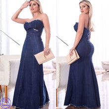 Carregar imagem no visualizador da galeria, Vestido Jeans Longo Lorena
