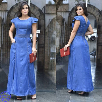 Vestido Longo Jeans Elaine