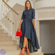 Carregar imagem no visualizador da galeria, Vestido Jeans Longo Emília