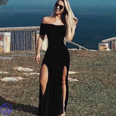 Vestido Longo em Malha Sabrina