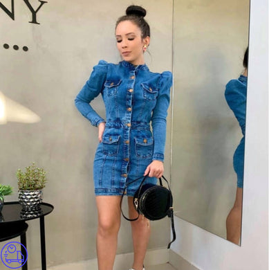 Vestido Manga Bufante Lucineide