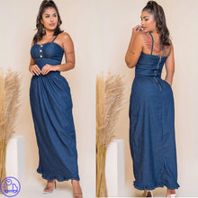 Carregar imagem no visualizador da galeria, Vestido Jeans Thayná