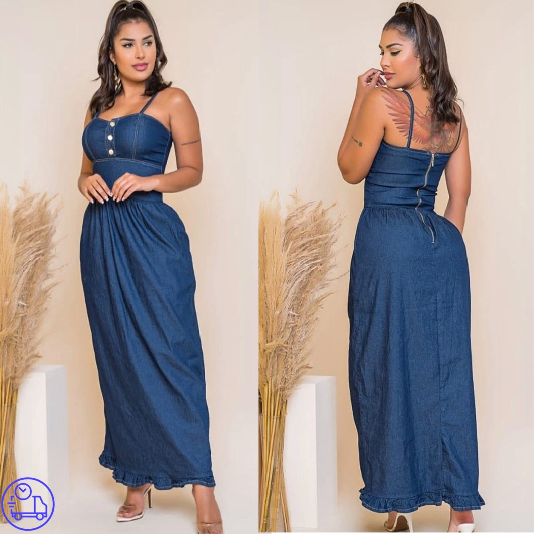 Vestido Jeans Thayná