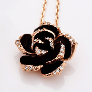 Colar e Brincos Black Rose # 82606.8090