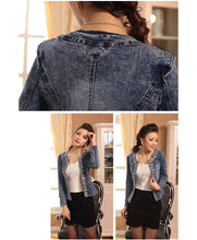 Carregar imagem no visualizador da galeria, Jaqueta Jeans Cinturada # 545777