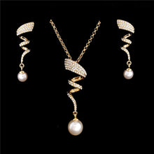 Carregar imagem no visualizador da galeria, Colar e Brincos Crystal Elegant # F397.7595