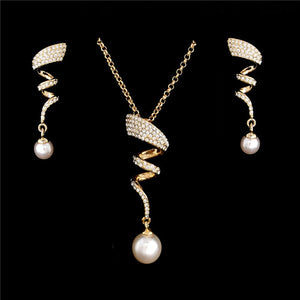 Colar e Brincos Crystal Elegant # F397.7595