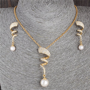 Colar e Brincos Crystal Elegant # F397.7595