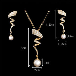 Colar e Brincos Crystal Elegant # F397.7595