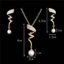 Carregar imagem no visualizador da galeria, Colar e Brincos Crystal Elegant # F397.7595