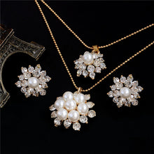 Carregar imagem no visualizador da galeria, Colar e Brincos Crystal Elegant # F397.7595
