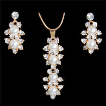 Carregar imagem no visualizador da galeria, Colar e Brincos Crystal Elegant # F397.7595