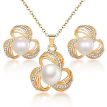 Carregar imagem no visualizador da galeria, Colar e Brincos Crystal Elegant # F397.7595