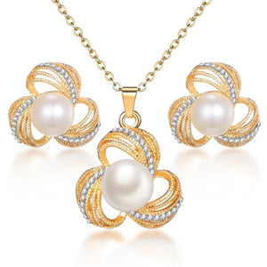 Colar e Brincos Crystal Elegant # F397.7595