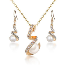 Carregar imagem no visualizador da galeria, Colar e Brincos Crystal Elegant # F397.7595