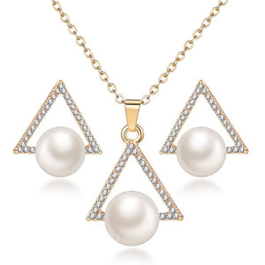 Colar e Brincos Crystal Elegant # F397.7595
