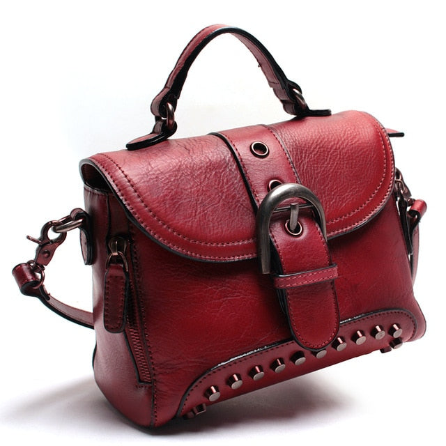 Bolsa de Couro Legítimo Bolonha # WB008.1820