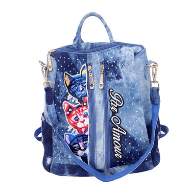 Mochila Jeans Cats # CYP0279.2123
