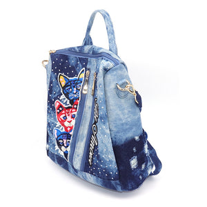 Mochila Jeans Cats # CYP0279.2123